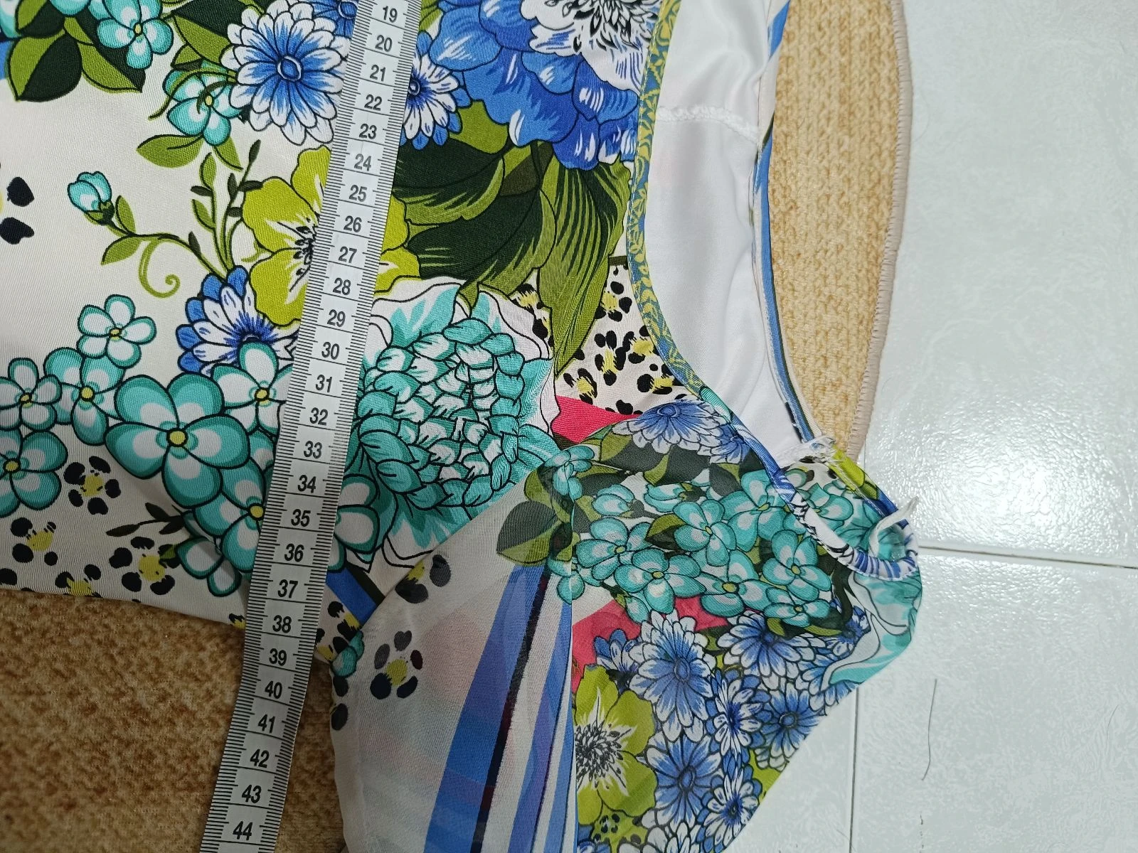 Printed chiffon sleeved dress – photo 8